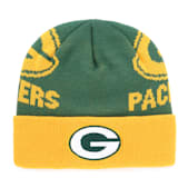 Kids' Green Bay Packers Mass Team Colored Twice Knit Cuff Beanie