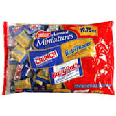 Nestle 19.75 oz Assorted Chocolate, Peanut, Peanut Butter, Caramel & Chewy Nougat Mini Candy Bars