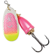Blue Fox Pink Scale Chartreuse Tip UV Classic Vibrax Spinner