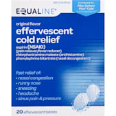 EQUALINE Original Effervescent Cold Relief Tablets - 20 ct