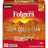 Folgers 100% Columbian Medium Roast Single Serve K-Cup Pods