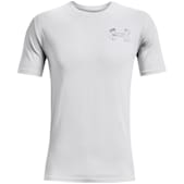 Men's UA Whitetail Skelmatic Halo Gray/Radar Blue Logo Graphic Crew Neck Short Sleeve T-Shirt