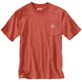 Men's Big & Tall Desert Orange Heather Loose Fit Workwear Short Sleeve Pocket T-Shirt