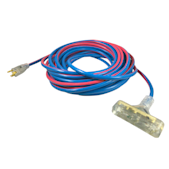 Extreme 14/3 SJEOOW Blue & Red Extension Cord w/ Female Triple Tap