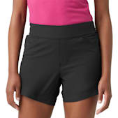 Dickies Women's Temp-iQ Black Cooling Relaxed Fit Moisture Wicking Pull-On Shorts