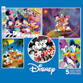 5-in-1 Disney Puzzle Set - Assorted