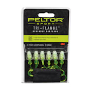 Peltor Neon/Yellow Sport Tri-Flange Reusable Earplugs