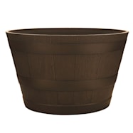 Dynamic Design Kentucky Walnut Look Whiskey Barrel Planter