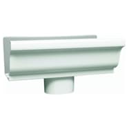 Amerimax 5 in. Gutter End with Drop - White