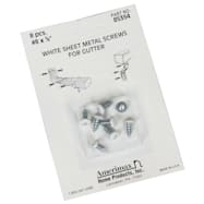Amerimax 3/8 in. Sheet Metal Screws - White - 8 Pk.
