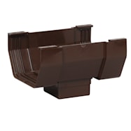 Amerimax 5 in Brown Vinyl Contemporary Center Drop Outlet