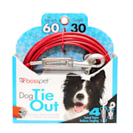 Large Dog Red Tie-Out Cable