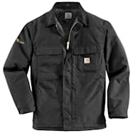 Men's Yukon Extremes Arctic Black Full Zip Long Sleeve Quilt-Lined Nylon Jacket