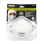 Cordova White Latex-Free Valved Particulate Respirator Mask - N95 Approved
