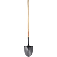 Corona #2 Black Round Point Shovel w/ Wood Handle