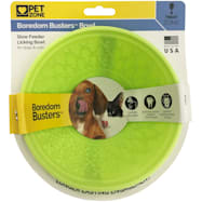 Boredom Busters Green Bowl for Dogs & Cats