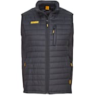 DEWALT Men's Hybrid Black Lightweight Insulated Full Zip Vest