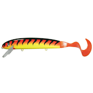 Musky Mania 9 in. Squirrely Jake - Orange Tiger