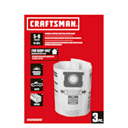 CRAFTSMAN 5 to 8 gal Dust Collection Bags for Shop-Vac Vacuums - 3 Pk