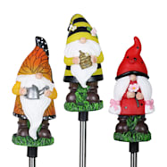 Solar Gnome Resin Insect Garden Stake - Assorted