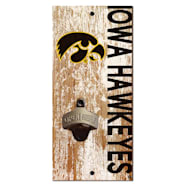 Fan Creations Iowa Hawkeyes Distressed Bottle Opener Sign