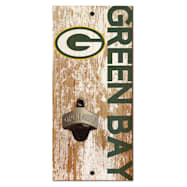 Fan Creations Green Bay Packers Distressed Bottle Opener Sign