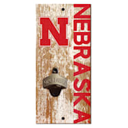 Fan Creations Nebraska Cornhuskers Distressed Bottle Opener Sign