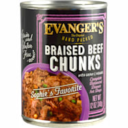 Evanger's Hand Packed Braised Beef Chunks w/ Gravy Wet Dog Food