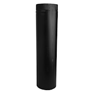 Gray Metal Products 8 in DIA Black Stove Pipe