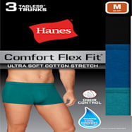 Men's Comfort Flex Fit Tagless Trunks - Assorted, 3 Pk