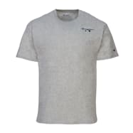 Champion Men's Classic Grey Logo Graphic Crew Neck Short Sleeve T-Shirt