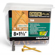 Hillman #8x1-5/8 in Deck Plus Star-Drive Tan Deck Screws  - 5 lb