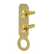 Hillman Brass Flat Ring Hangers - 4 Pk