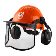 Husqvarna Functional Orange Forest Helmet w/ Wheel Ratchet