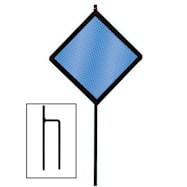 Hy-Ko Products 48 in Blue Diamond Road Marker