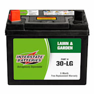 Interstate Batteries Lawn & Garden Battery Grp 30 6 Mo 250 CCA