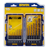 IRWIN Turbo Point Drill Bit Set - 15 Pc