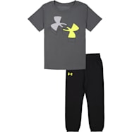Little Boys' Crew Neck Short Sleeve Speed Tilt Graphic Top & Coordinating Bottoms - 2 Pc Outfit