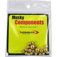 Inhaler Musky Fishing Components - Metal Beads - Brass