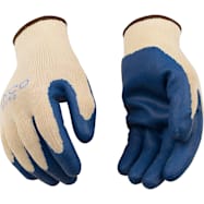 Men's Natural White Latex Coated Palm Gloves - 12 Pk