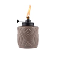 TIKI Brand 5.75 in Adjustable Flame Table Torch Zigzag Glass