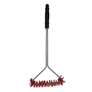The Back Forty Long Handle Wide Triangle Grill Brush