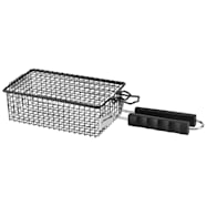 The Back Forty Grill-Flip Basket with Removable Handle