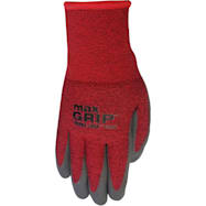 Midwest Quality Gloves Adult Max Grip Red/Black Nitrile Dot Lined Gloves w/ Therma Lock