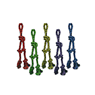 Nuts for Knots Rope Tug w/ 2 Danglers Dog Toy - Assorted