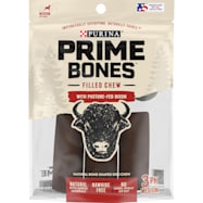 Purina Prime Bones Medium Filled Chew w/ Bison Dog Treat - 3 Pk