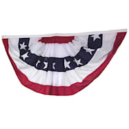 Pleated Stars & Stripes Bunting - 3 Ft. x 6 Ft.