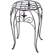 Panacea 15 in Black Classic Finial Plant Stand