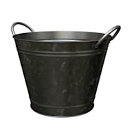 Panacea Rustic 14 in Galvanized Wash Bucket Planter