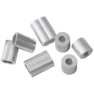 Aluminum Oval Sleeves & Stops - 4 Pk